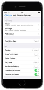 iPhone Exchange Setup - step 8